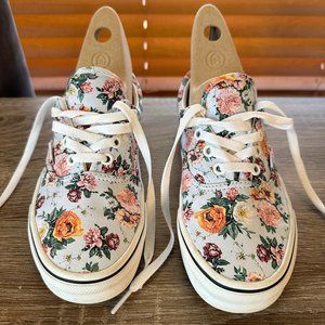 VANS Era Vintage Floral Lace Up Skate Shoes - Very Good Condition